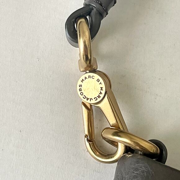 Marc by Marc Jacobs Classic Q Percy Cross Body Handbag Purse Faded Aluminum Gray - Picture 6 of 12